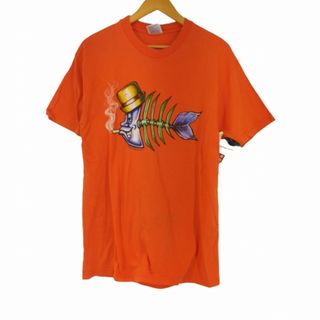 Hanes - Hanes(ヘインズ) 00S BAND TEE バンT オレンジ メンズ