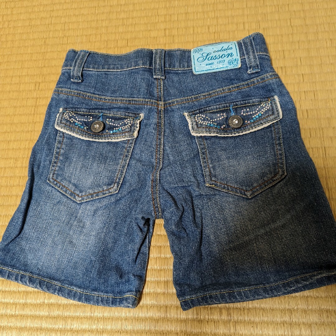 ジーンズ　半ズボン　150cm キッズ/ベビー/マタニティのキッズ服女の子用(90cm~)(スカート)の商品写真