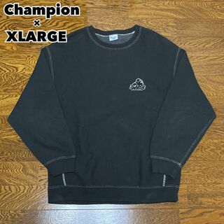 エクストララージ(XLARGE)のXLARGE × Champion コラボ スウェット リバースウィーブ L(スウェット)