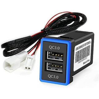  QC3.0トヨタ車系 カーチャージャー USB電源イッチホー専用 カプラー A(車種別パーツ)