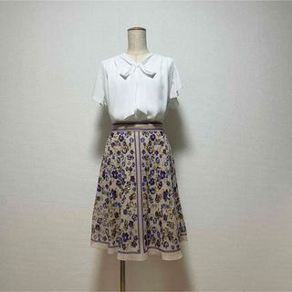 SunaUna 上品 花柄 スカート 36 S