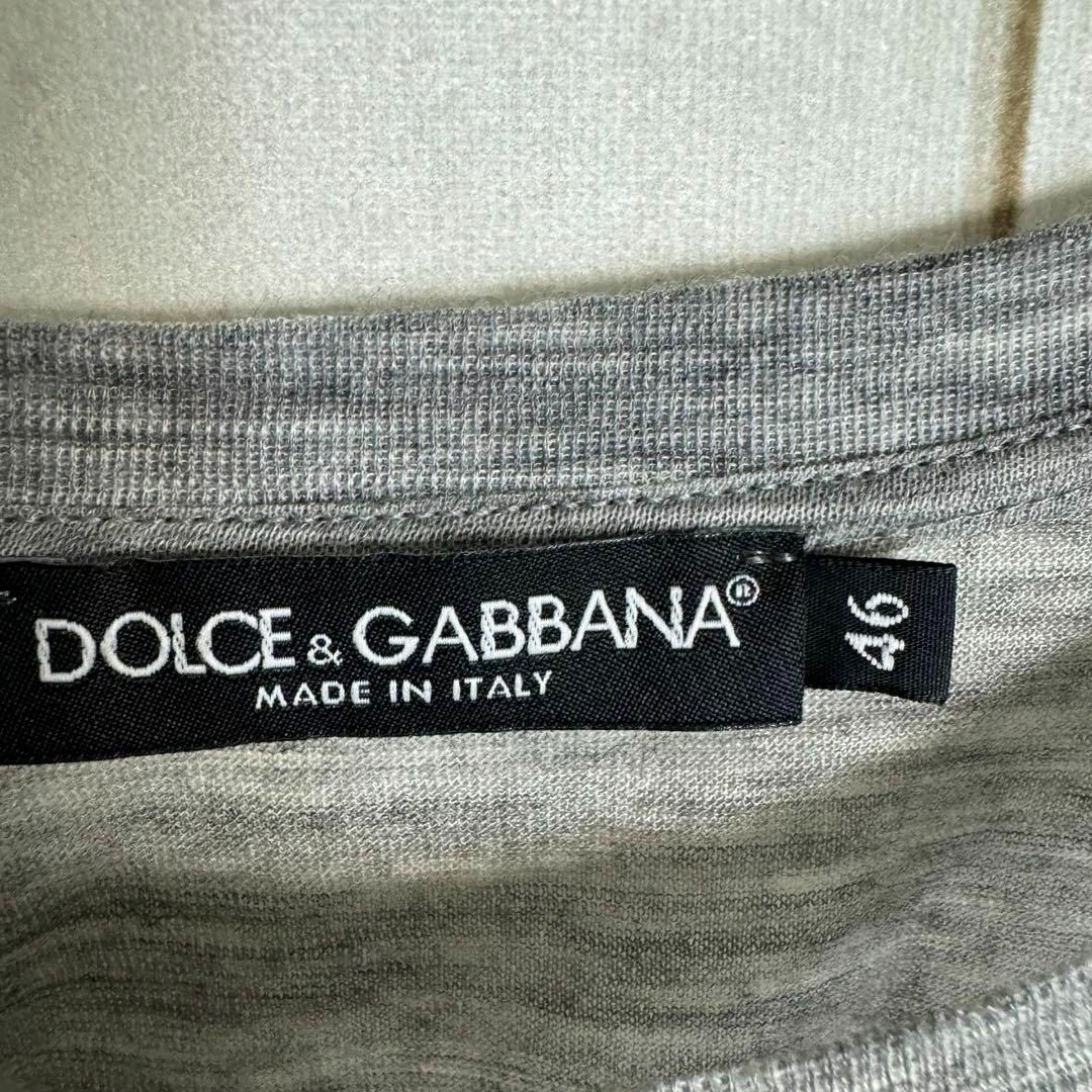 DOLCE&GABBANA(ドルチェアンドガッバーナ)の【希少カラー】　ドルチェアンドガッバーナ　長袖カットソー　ロンT かすりグレー メンズのトップス(Tシャツ/カットソー(七分/長袖))の商品写真