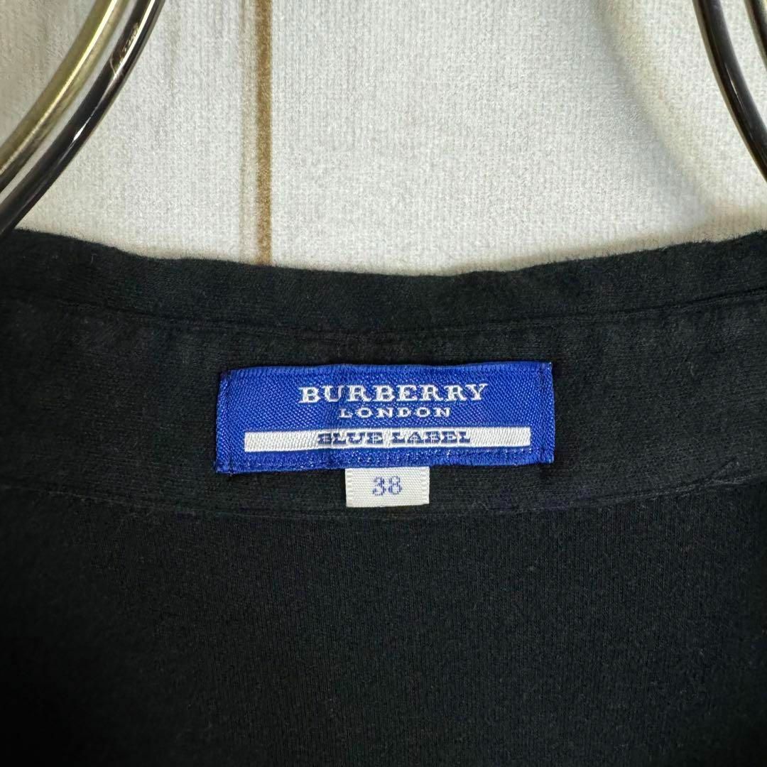 BURBERRY BLUE LABEL(バーバリーブルーレーベル)の【希少デザイン】　バーバリーブルーレーベル　ポロシャツ　ホース刺繍　ノバチェック レディースのトップス(ポロシャツ)の商品写真