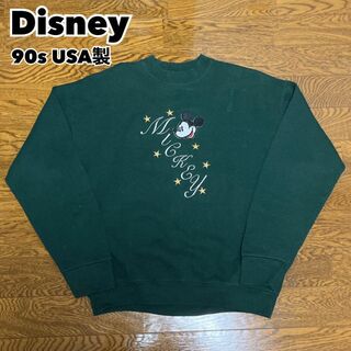 90s USA製 Disney ディズニー スウェット トレーナー ミッキー