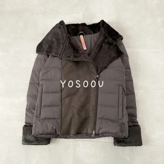 ヨソオウ(YOSOOU)の美品◇ ヨソオウ 粧う YOSOOU フェイクムートンダウンジャケット　コート.(ダウンジャケット)