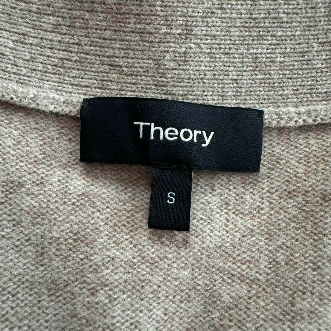 theory(セオリー)の美品 Theory 19AW ウールカシミヤ カーディガン ベージュ S レディースのトップス(カーディガン)の商品写真