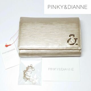 Pinky&Dianne - 【新品タグ付き】ピンキー&ダイアン リプレスL字ファスナー二つ折り財布 ゴールド