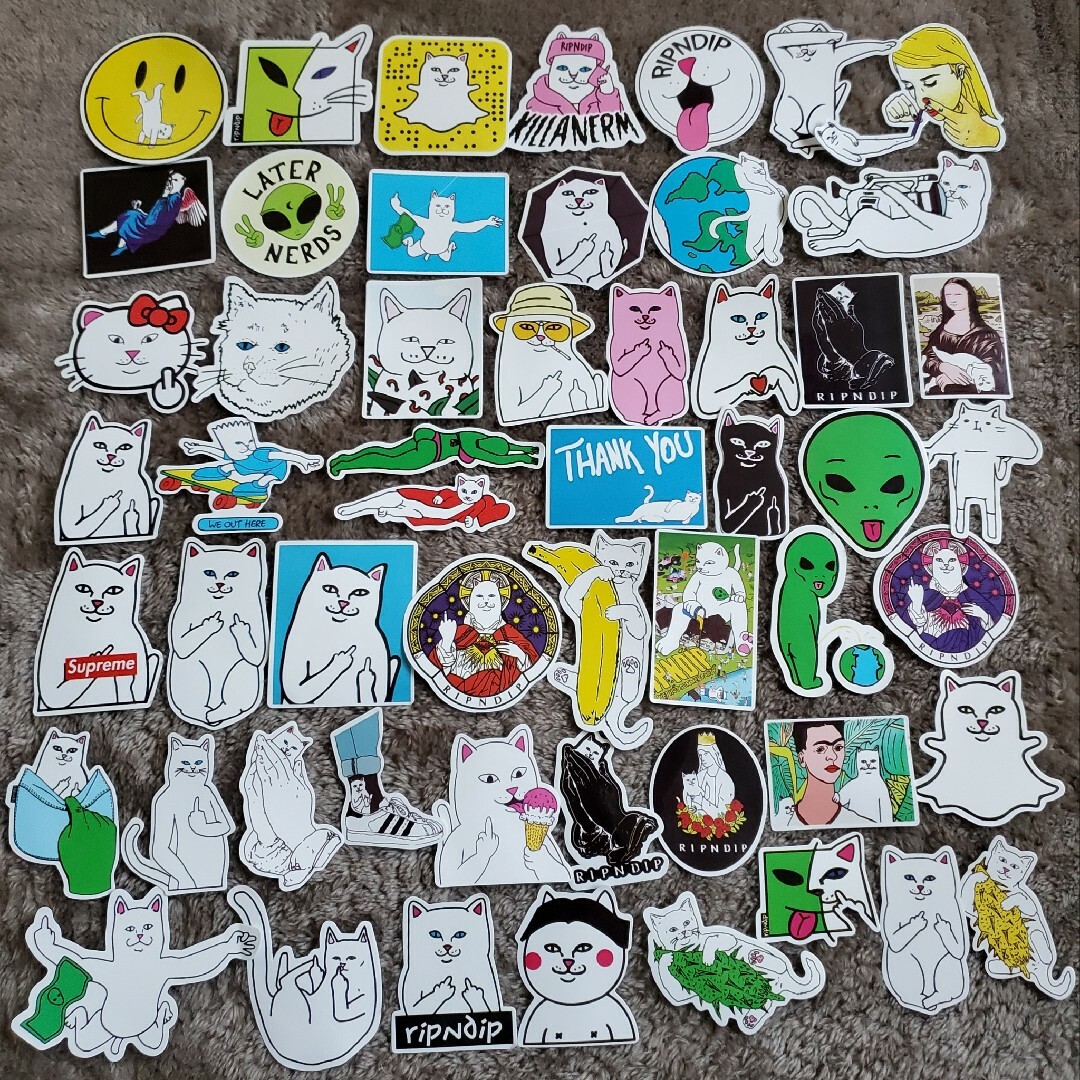 RIPNDIP ステッカー　54枚セット スポーツ/アウトドアのスポーツ/アウトドア その他(スケートボード)の商品写真