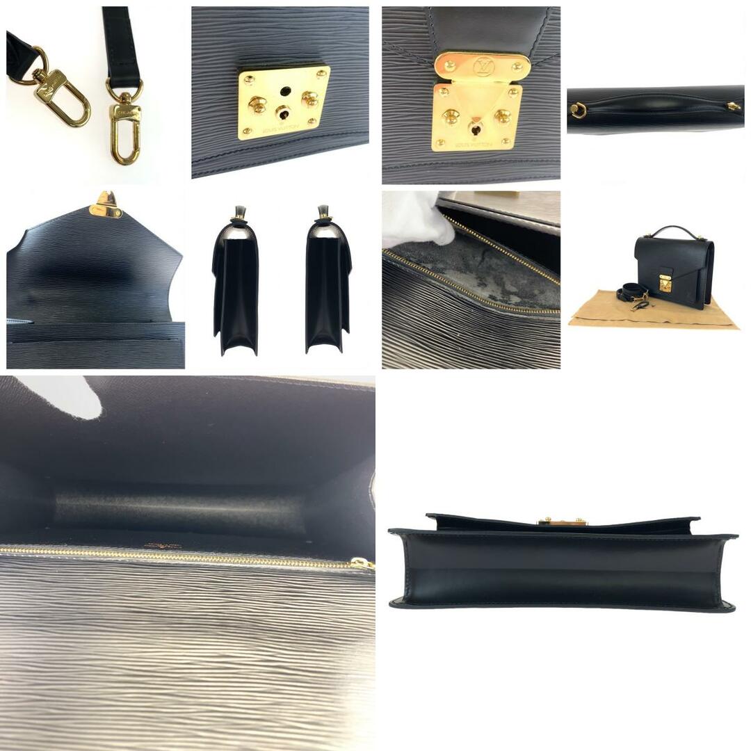 LOUIS VUITTON(ルイヴィトン)の美品 LOUIS VUITTON ルイヴィトン エピ モンソー ブラック 黒 ゴールド金具 エピレザー M52122 ショルダーバッグ セカンドバッグ 2way メンズ 405638 【中古】 メンズのバッグ(ショルダーバッグ)の商品写真