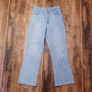 Mサイズ ブーツカットジーンズ レディース 古着 デニム パンツ ブルー MN1(デニム/ジーンズ)