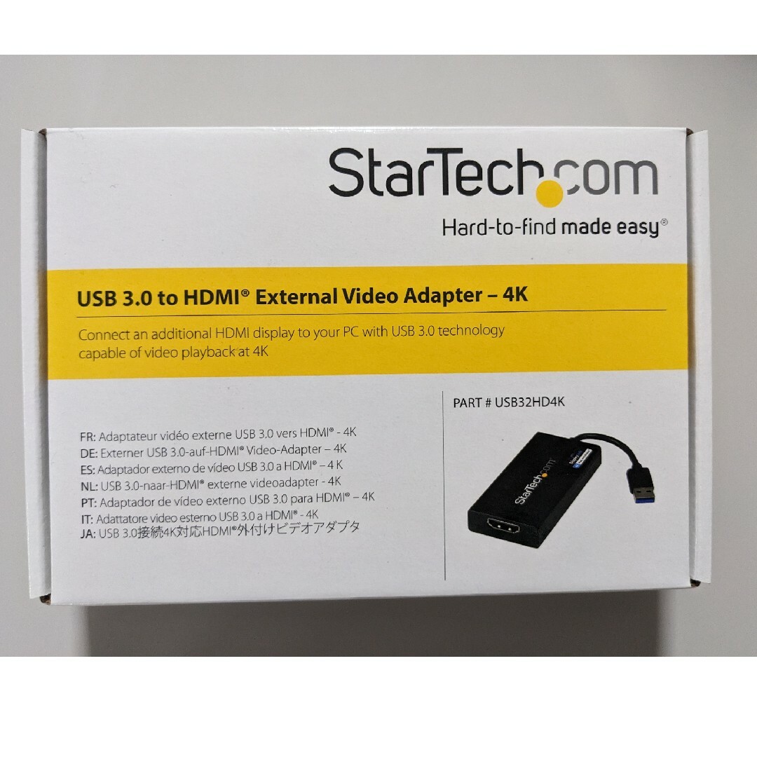 スターテック USB32HD4K USB 3.0対応HDMIアダプタ4K30Hz スマホ/家電/カメラのPC/タブレット(PC周辺機器)の商品写真