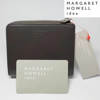 マーガレットハウエル(MARGARET HOWELL)の【新品タグ付き】マーガレットハウエルアイデア ラウ二つ折り財布 チャコールグレー(財布)