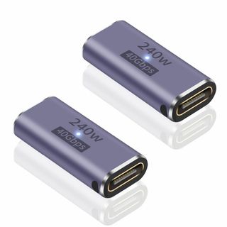 【色:USBCメスtoメス】Poyiccot USB C 中継アダプタ メス t(PC周辺機器)