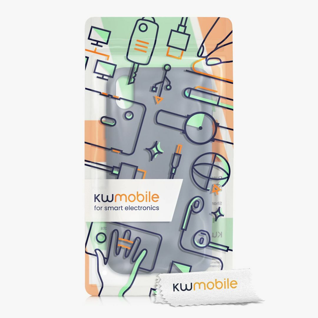 色:ブルーグレーkwmobile スマホケース 対応: Apple iPho スマホ/家電/カメラのスマホアクセサリー(その他)の商品写真