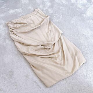 マックスマーラ(Max Mara)の【MaxMara】（40）白タグ デザイン ミディアム タイトスカート(ひざ丈スカート)