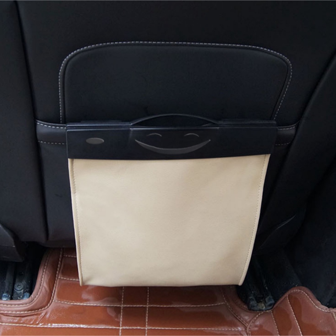 車用ゴミ箱  シートバックポケット 後部座席収納  磁石  カー用品  オシャレ 自動車/バイクの自動車(車内アクセサリ)の商品写真
