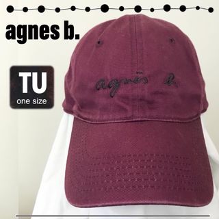 アニエスベー agnes b.★ローキャップ★刺繍ロゴ★TU(フリーサイズ) 