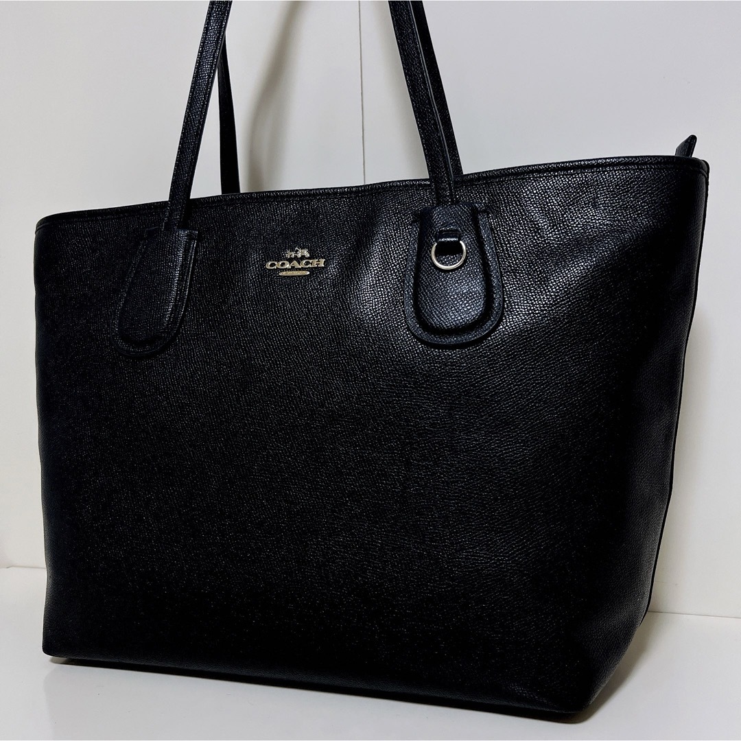 COACH(コーチ)の☆激安☆送料無料☆COACHコーチレザートートバッグ☆ブラック☆ レディースのバッグ(トートバッグ)の商品写真