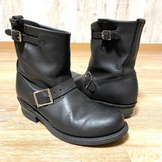 【FRYE】セレブ愛用 フライ ベロニカ エンジニアブーツ 黒 24.0cm