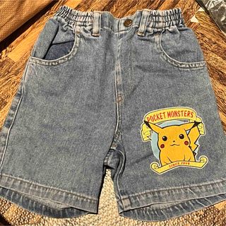 baiya ポケモン ピカチュウ デニム ジーンズ パンツ ズボン 100 昭和