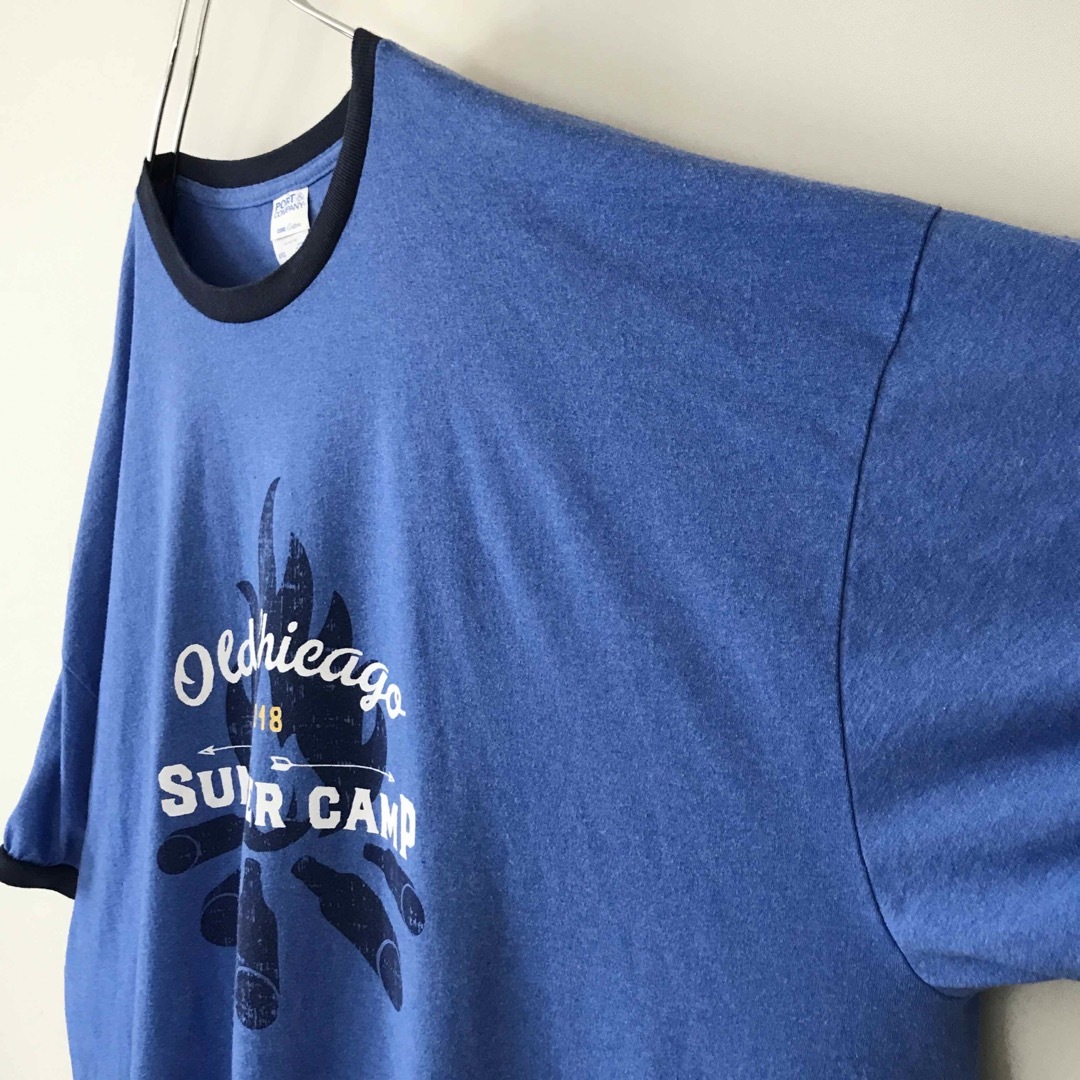 アメリカ古着★超ビッグ★リンガーTシャツ★SUMMER CAMP★USA 4XL メンズのトップス(Tシャツ/カットソー(半袖/袖なし))の商品写真