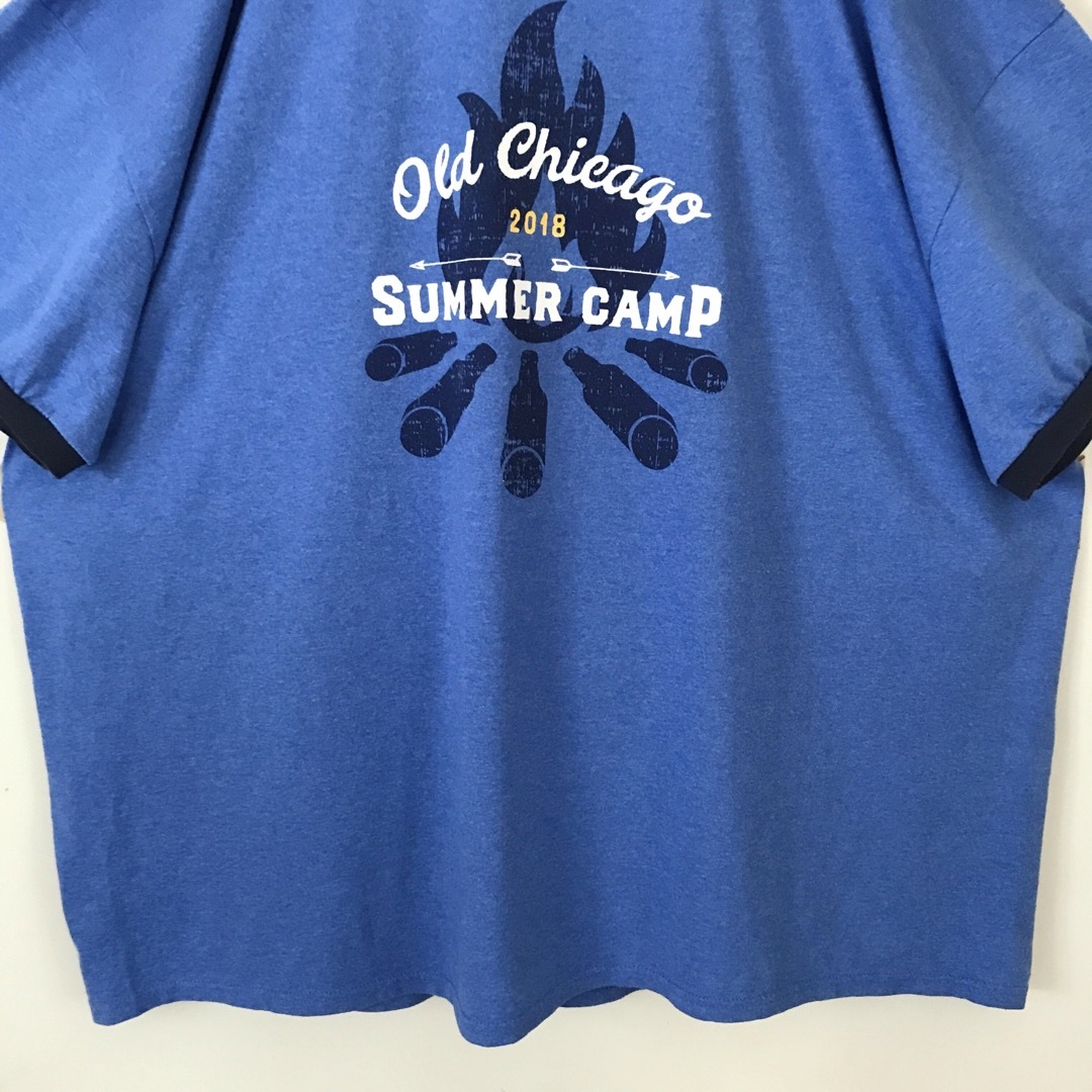 アメリカ古着★超ビッグ★リンガーTシャツ★SUMMER CAMP★USA 4XL メンズのトップス(Tシャツ/カットソー(半袖/袖なし))の商品写真