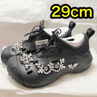 クロックス(crocs)のSimone Rocha Crocs シモーネロシャ クロックス ブラック 黒(スリッポン/モカシン)