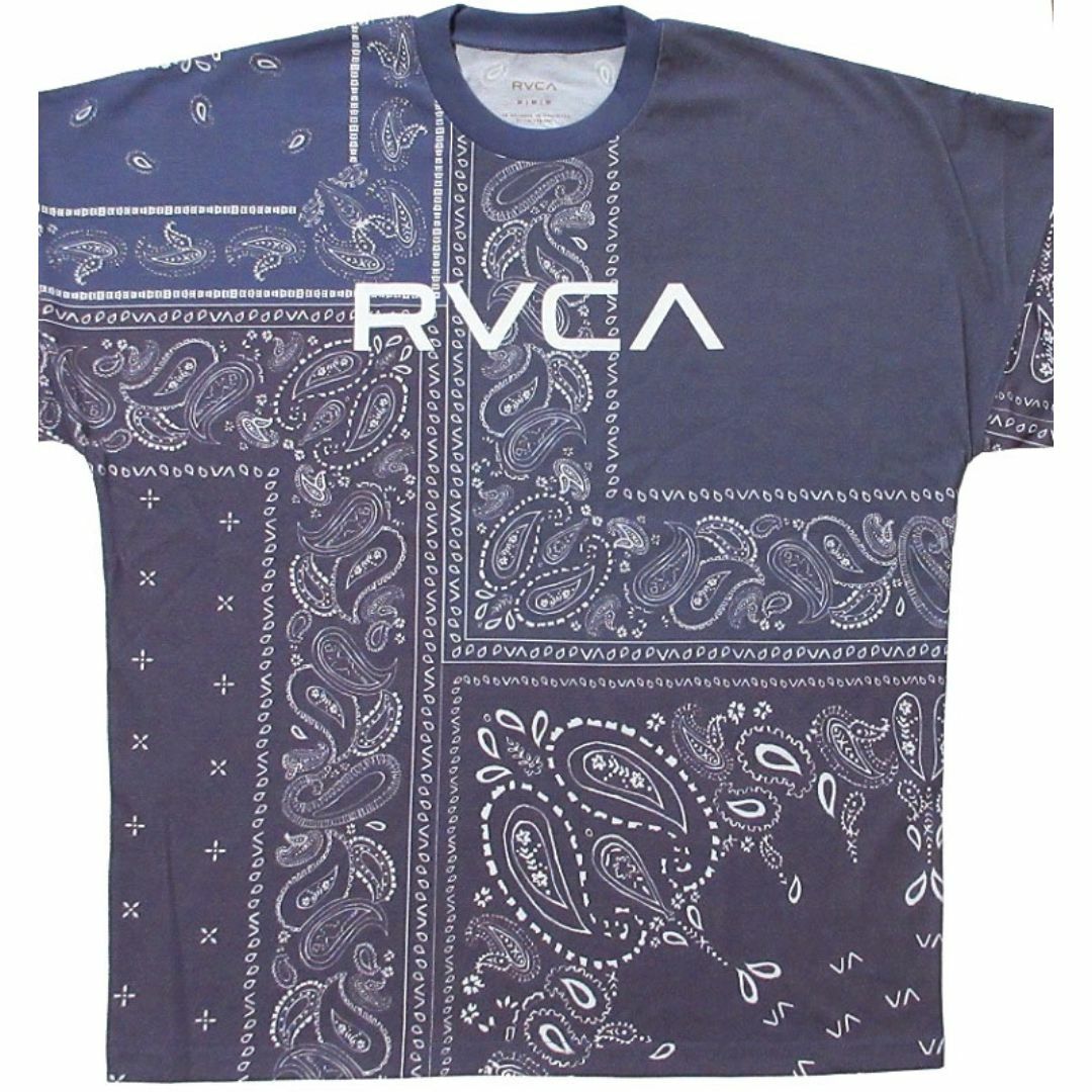 RVCA - RVCA (ルーカ) バンダナ 長袖 Tシャツ Lサイズ ネイビー RVCA - RVCA (ルーカ) バンダナ 長袖 Tシャツ Lサイズ ネイビー