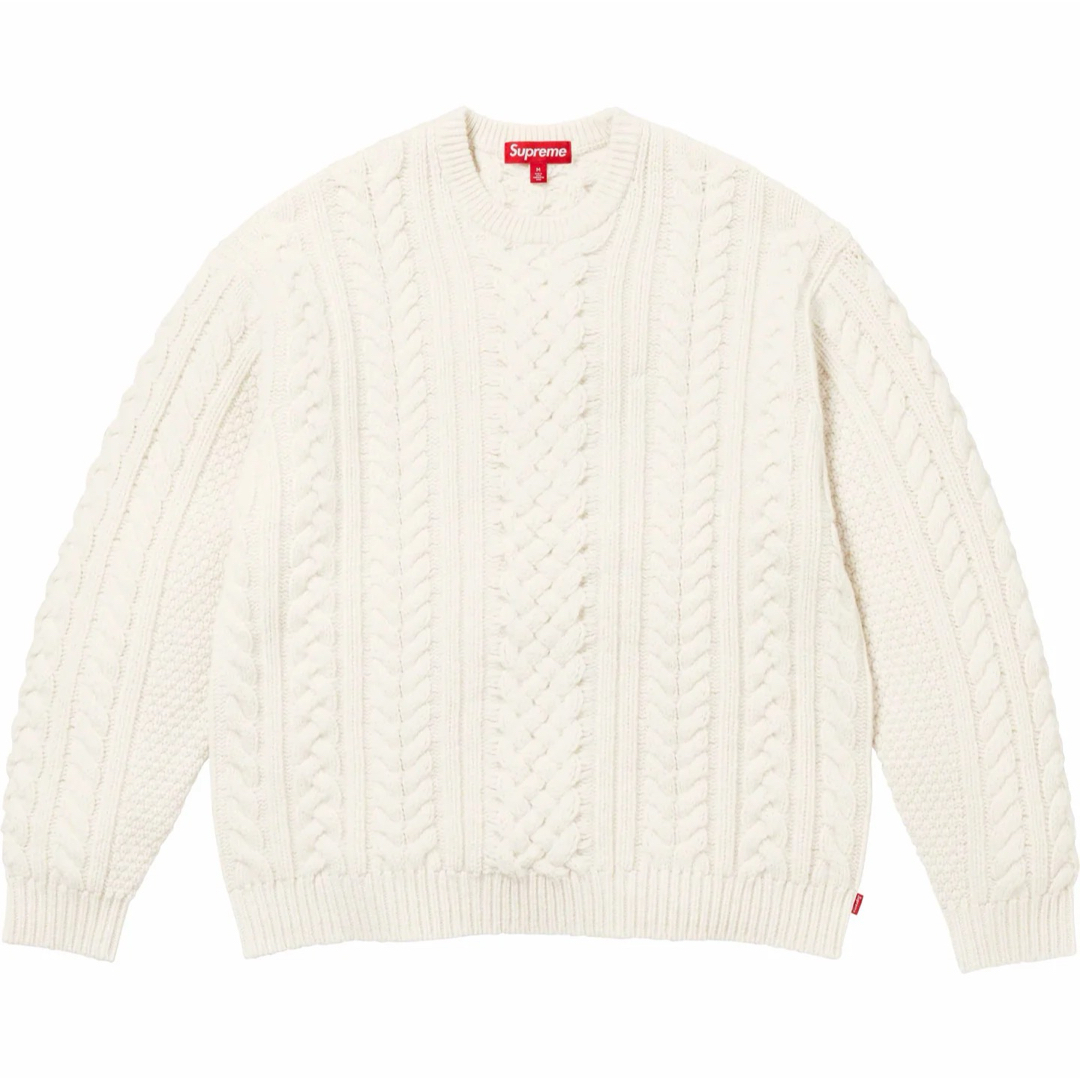 Supreme(シュプリーム)のSupreme Applique Cable Knit Sweater XL メンズのトップス(ニット/セーター)の商品写真