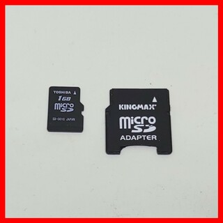 microSD 1GB + miniSD 変換アダプター 動作 昔の機器で利用(その他)