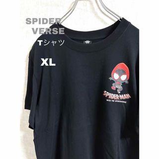 ヴィンテージ(VINTAGE)の希少品 SPIDER VERSE スパイダーバース Tシャツ 黒 ホットトイズ(Tシャツ/カットソー(半袖/袖なし))