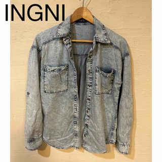 イング(INGNI)の【古着】イング　INGNI デニムシャツ　ダンガリーシャツ(シャツ/ブラウス(長袖/七分))