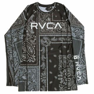 RVCA ルーカ バンダナ ラッシュガード Mサイズ 黒 ブラック 水着 長袖