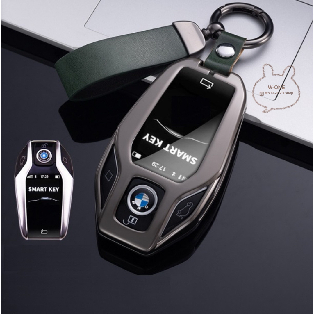 BMW(ビーエムダブリュー)のBMW用 ディスプレイキー 5~8シリーズ 革キーケース取り付け簡単 高級感UP 自動車/バイクの自動車(車内アクセサリ)の商品写真