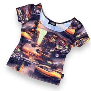 ギャルズビル(GALSVILLE)のギャルズビル Tシャツ 半袖 トップス｜総柄 景色 車(Tシャツ(半袖/袖なし))