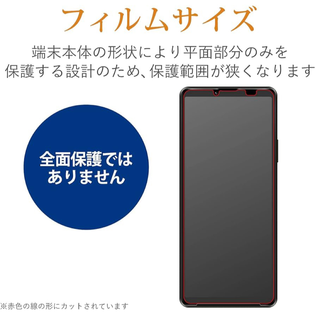 24h内発送✨エレコム Xperia 10 III クリア 保護フィルム スマホ/家電/カメラのスマホアクセサリー(保護フィルム)の商品写真