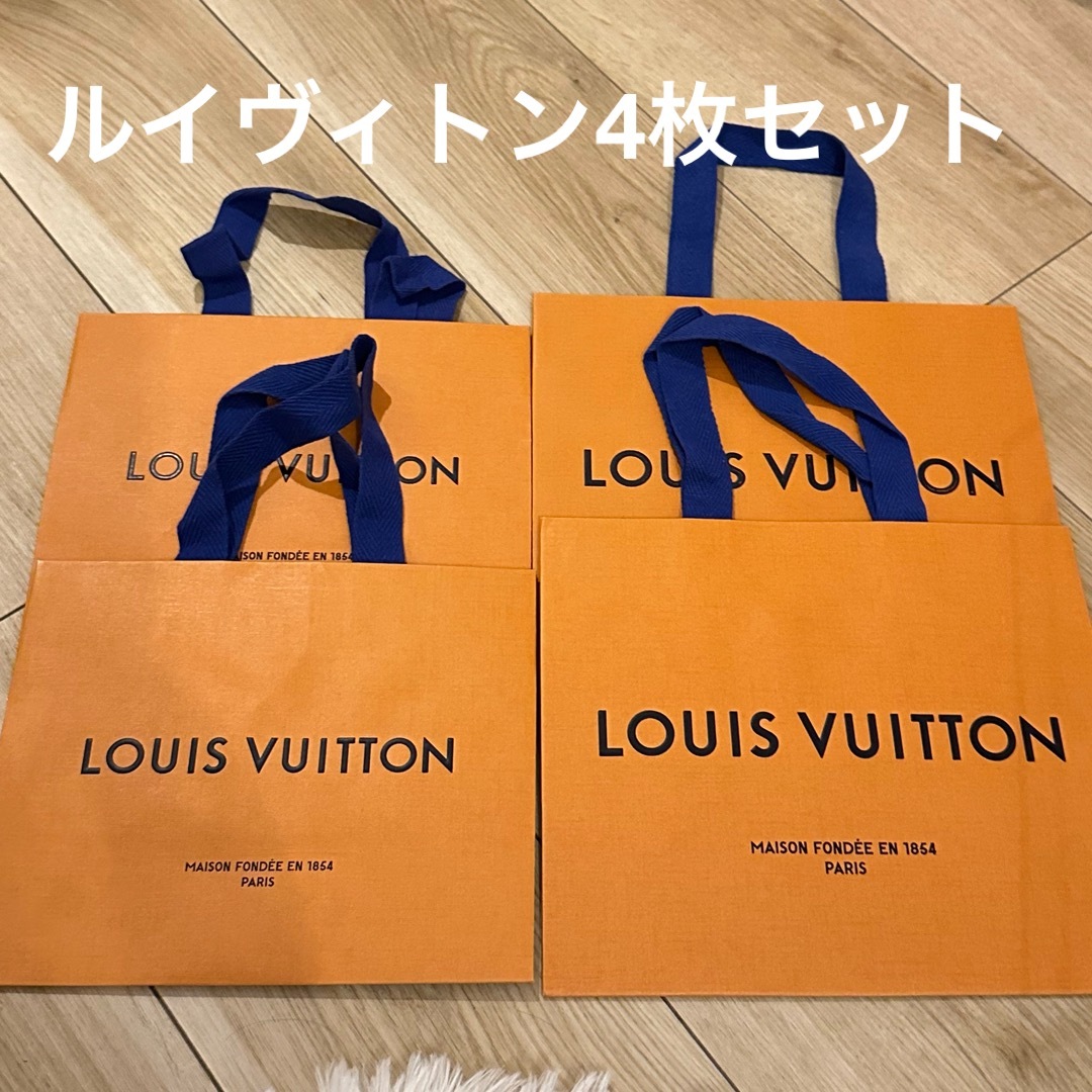LOUIS VUITTON(ルイヴィトン)のルイヴィトン ショッパー4枚セット サイズ2種類 レディースのバッグ(ショップ袋)の商品写真