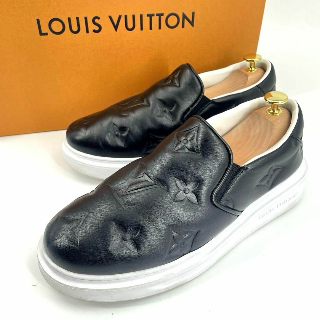 LOUIS VUITTON(ルイヴィトン)の真贋済【ヴィトン】美品”ジャイアント モノグラム ビバリーヒルズ スニーカー 7 メンズの靴/シューズ(スニーカー)の商品写真