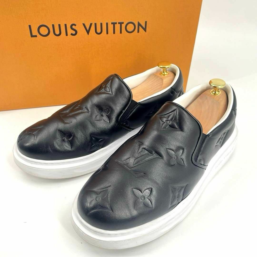 LOUIS VUITTON(ルイヴィトン)の真贋済【ヴィトン】美品”ジャイアント モノグラム ビバリーヒルズ スニーカー 7 メンズの靴/シューズ(スニーカー)の商品写真