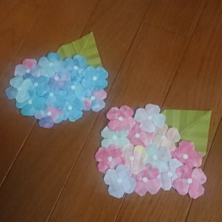 折り紙製作 紫陽花セット(オーダーメイド)