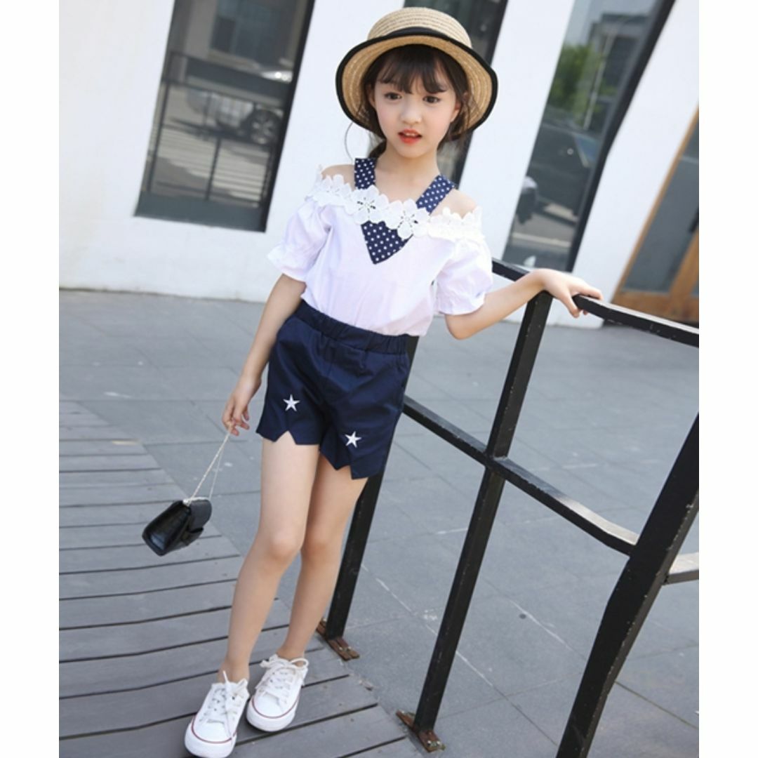 子供 セットアップ 140 キッズ/ベビー/マタニティのキッズ服女の子用(90cm~)(Tシャツ/カットソー)の商品写真