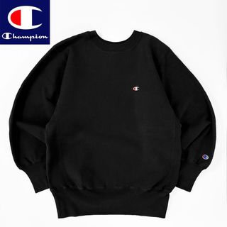 Champion - 極上美品◎フカフカ 90sビンテージ Champion 濃黒 無地 リバース M