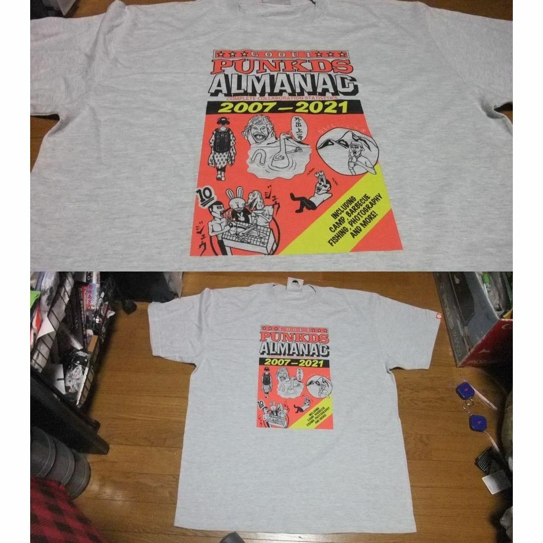 PUNK DRUNKERS(パンクドランカーズ)の未使用 punkdrunkers ゴーアウト コラボ Tシャツ XXL メンズのトップス(Tシャツ/カットソー(半袖/袖なし))の商品写真