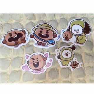 【大特価★早い者勝ち‼️】BTS BT21ベビー BIGステッカーシール5セット(キャラクターグッズ)