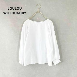 ルルウィルビー(LOULOU WILLOUGHBY)のルルウィルビー　ブロードソデボリュームブラウス　ホワイト(シャツ/ブラウス(長袖/七分))