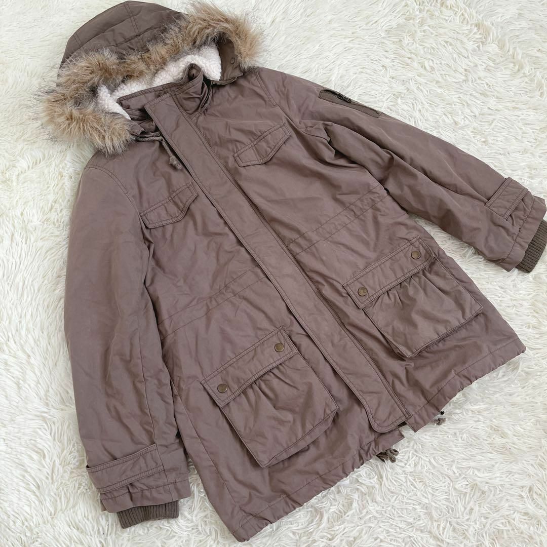 【comfort basic】コンフォートベーシック（M）ファーコート レディースのジャケット/アウター(ダウンジャケット)の商品写真