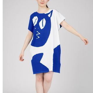 グラニフ(Design Tshirts Store graniph)の新品未使用！グラニフ 河童の三平 水木しげる たぬきフェイス ワンピース(ひざ丈ワンピース)