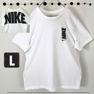 ナイキ(NIKE)のNIKE ナイキ★タテロゴ&背中プリント★ドライフィットTシャツ★メンズL(Tシャツ/カットソー(半袖/袖なし))