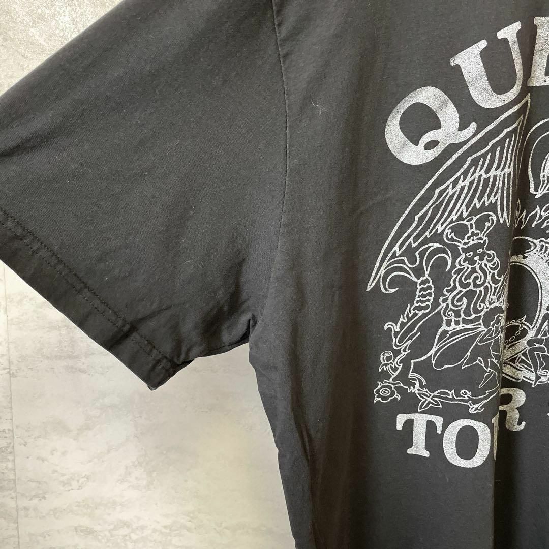 MUSIC TEE(ミュージックティー)のバンドＴシャツ　クイーン　QUEEN　オーバーサイズ2ＸＬＴ　黒ブラック　古着 メンズのトップス(Tシャツ/カットソー(半袖/袖なし))の商品写真