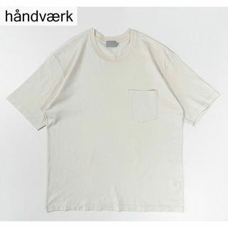 ハンドバーク(handvaerk)の美品◎handvaerk クルーネック 60/2 ポケット付 半袖 Tシャツ(Tシャツ/カットソー(半袖/袖なし))